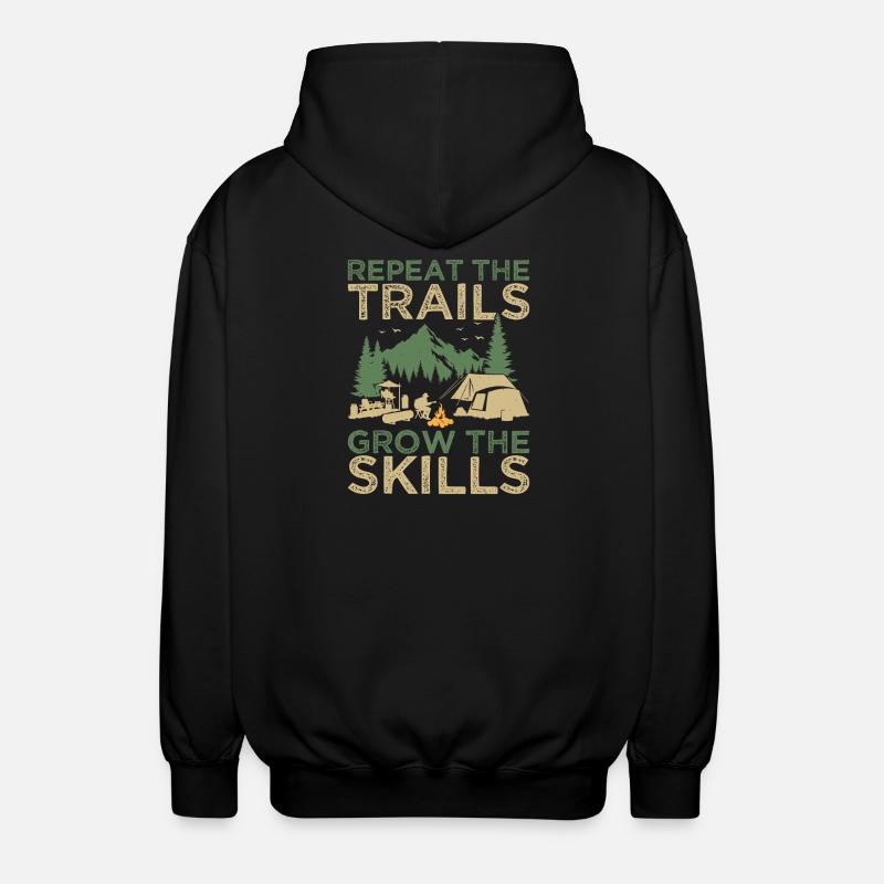 Chef scout Repeat The Trails Scout - Veste à capuche unisexe - noir