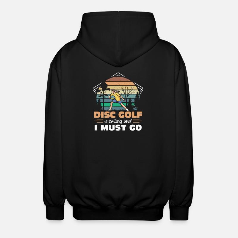 Cadeaux de disc golf Disc Golf - Veste à capuche unisexe - noir