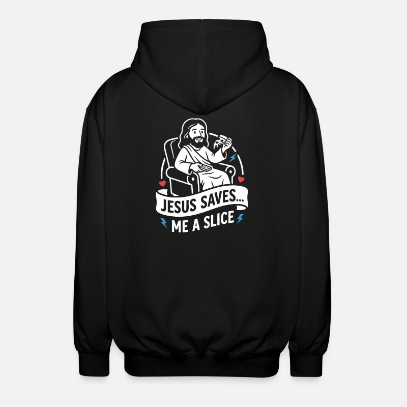 Jésus me garde une part drôle - Veste à capuche unisexe - noir
