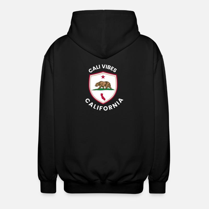 Cali Vibes California Shield - Unisex Hooded Jacket - black