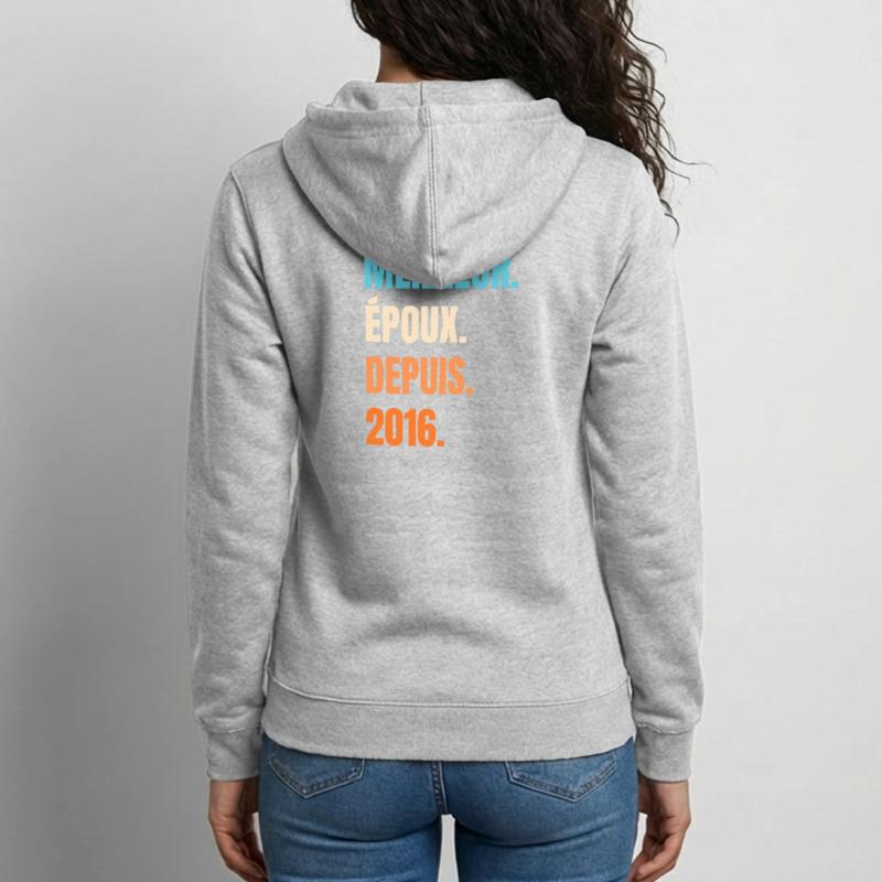 Bester Ehemann seit 2016 Geschenk-Ehemann Unisex Kapuzenjacke