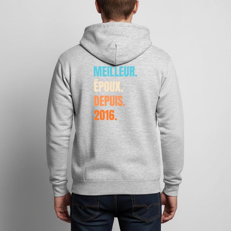 Bester Ehemann seit 2016 Geschenk-Ehemann Unisex Kapuzenjacke