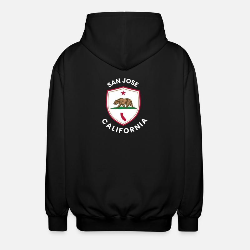 San Jose Shield Bear Emblem - Unisex Kapuzenjacke - Schwarz