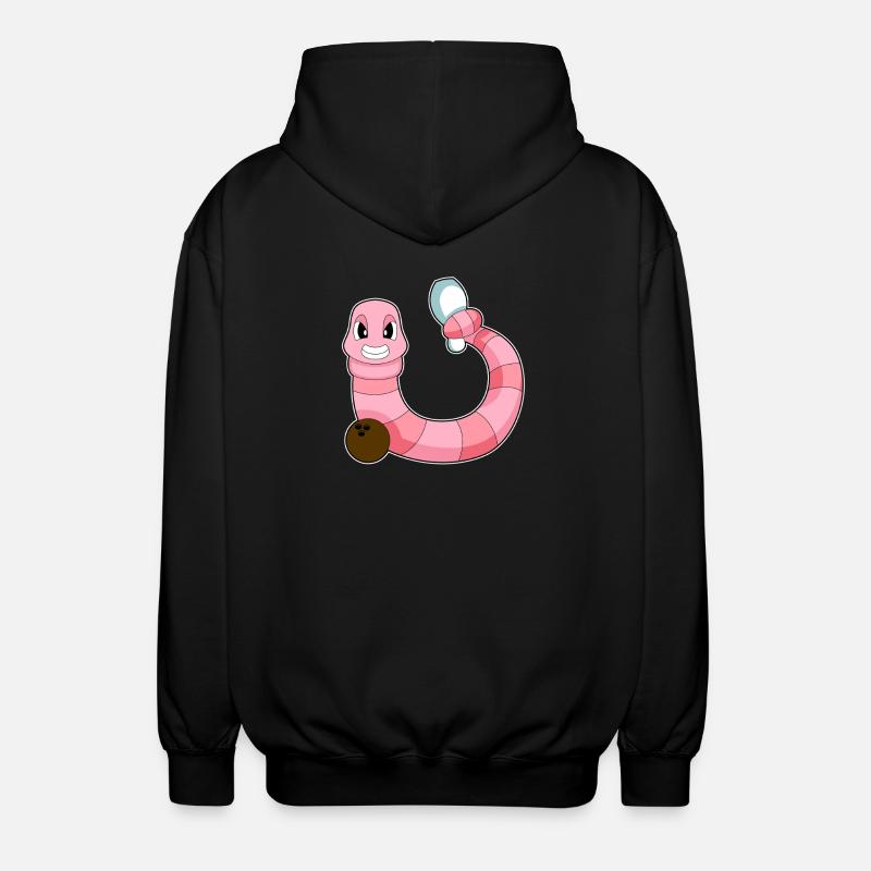 Worm Bowling Bowlingkule-käle - Luvjacka unisex - svart