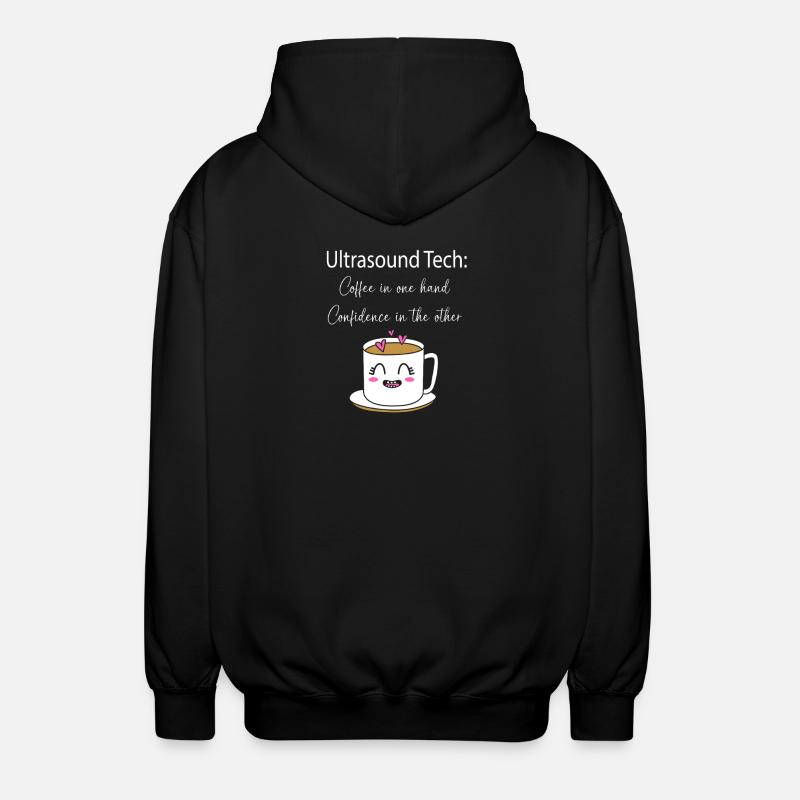Ultrasonic Technician Ultrasonic Technician - Unisex Hooded Jacket - black