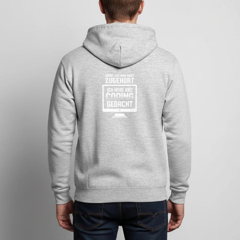 Coder la pensée au lieu d’écouter Veste à capuche unisexe