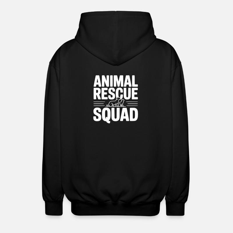 Tierrettungstrupp - Unisex Kapuzenjacke - Schwarz