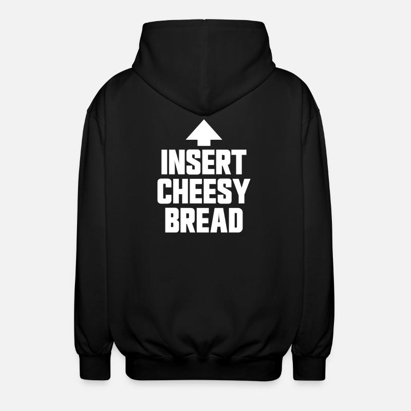 Pain au fromage (plat préféré) - Veste à capuche unisexe - noir