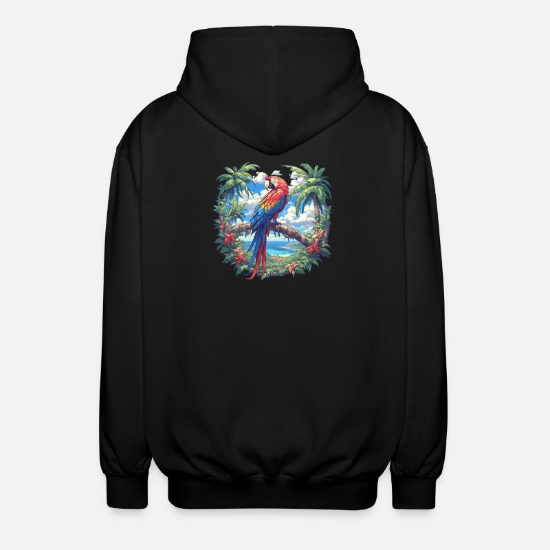 Macaw's Era - Unisex Hooded Jacket - black