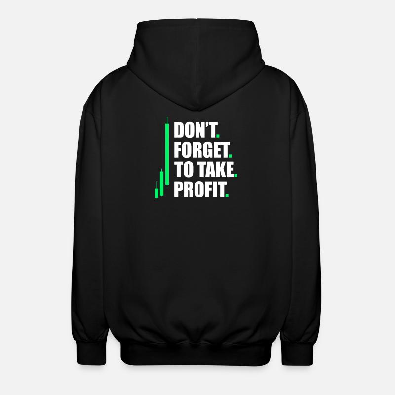 Profitez Marché boursier Trader en bourse - Veste à capuche unisexe - noir