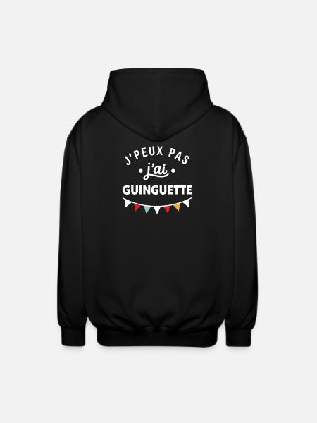 J'peux pas j'ai Guinguette - Veste à capuche unisexe - noir