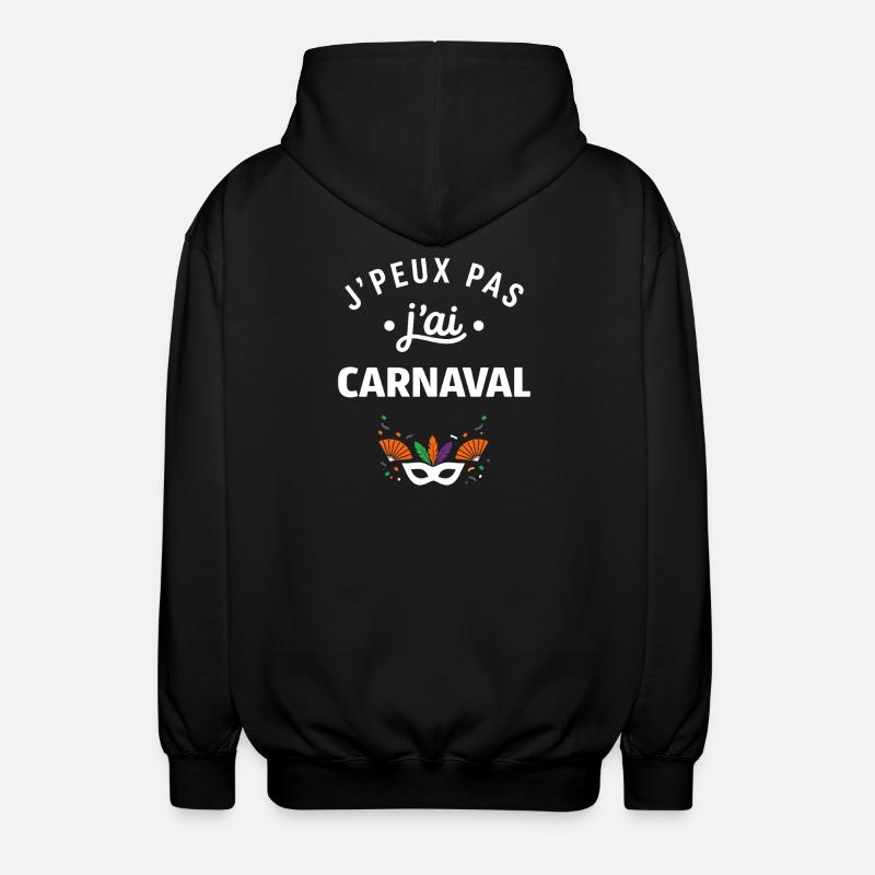 carnaval - Veste à capuche unisexe - noir