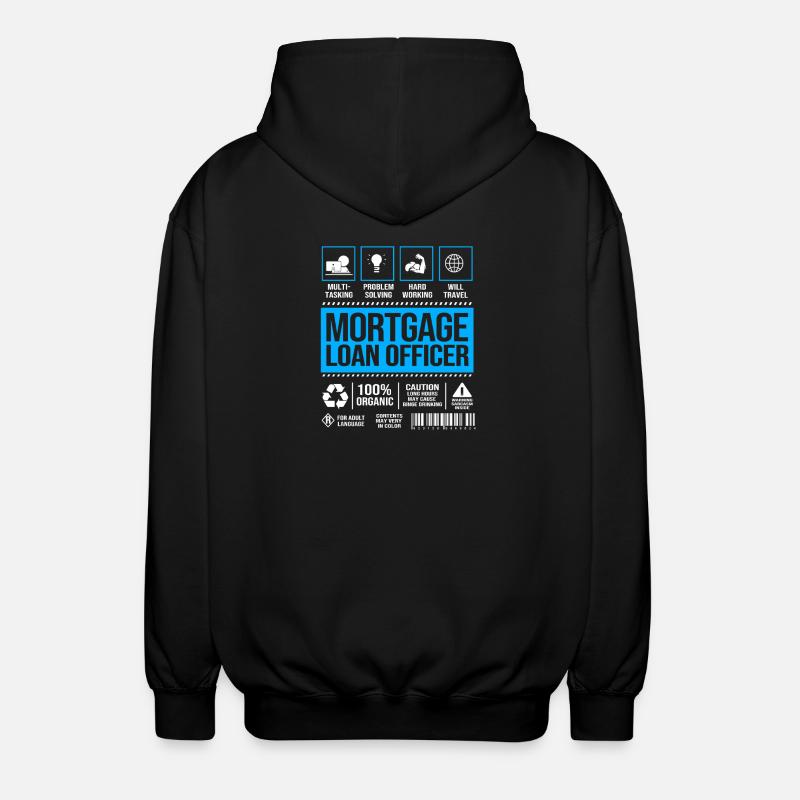 Schulden Hypothek Eigentumswohnung - Unisex Kapuzenjacke - Schwarz