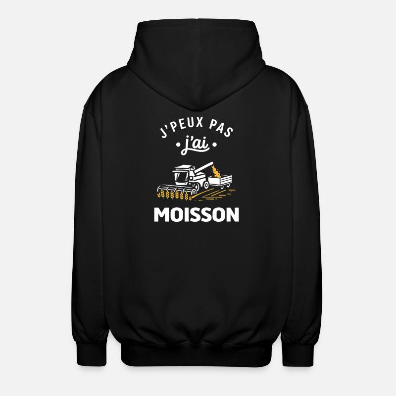 J'peux pas j'ai moisson - Veste à capuche unisexe - noir