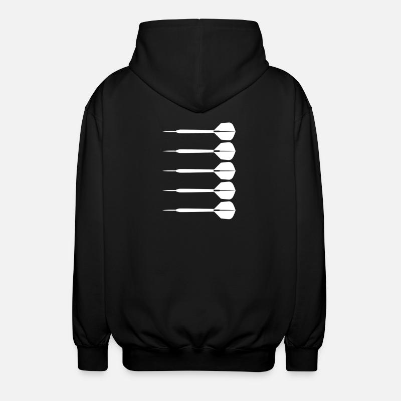 Fléchettes - Veste à capuche unisexe - noir