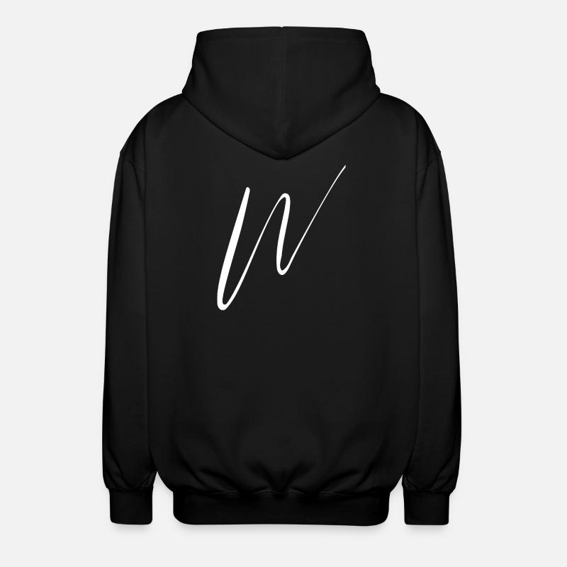W - Unisex Kapuzenjacke - Schwarz