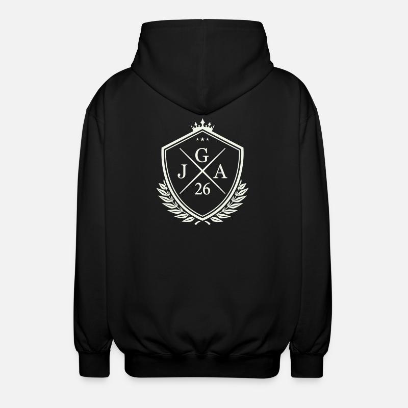 jga_26- - Veste à capuche unisexe - noir
