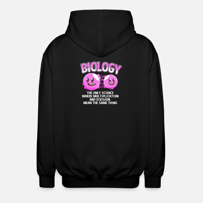 Formule structurale de la molécule - Veste à capuche unisexe - noir