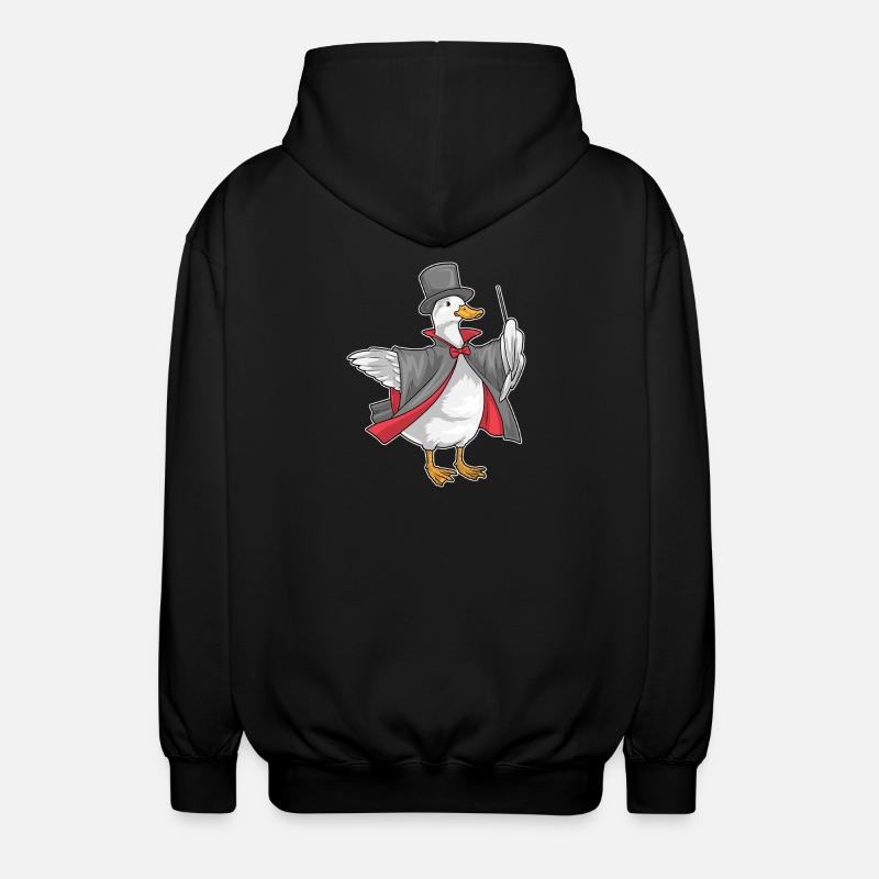 Baguette de Magicien Canard - Veste à capuche unisexe - noir
