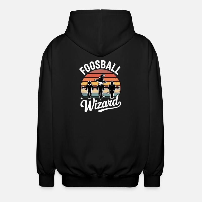 Tischfußball Evolution Lustiges Kickern Foosball - Unisex Kapuzenjacke - Schwarz
