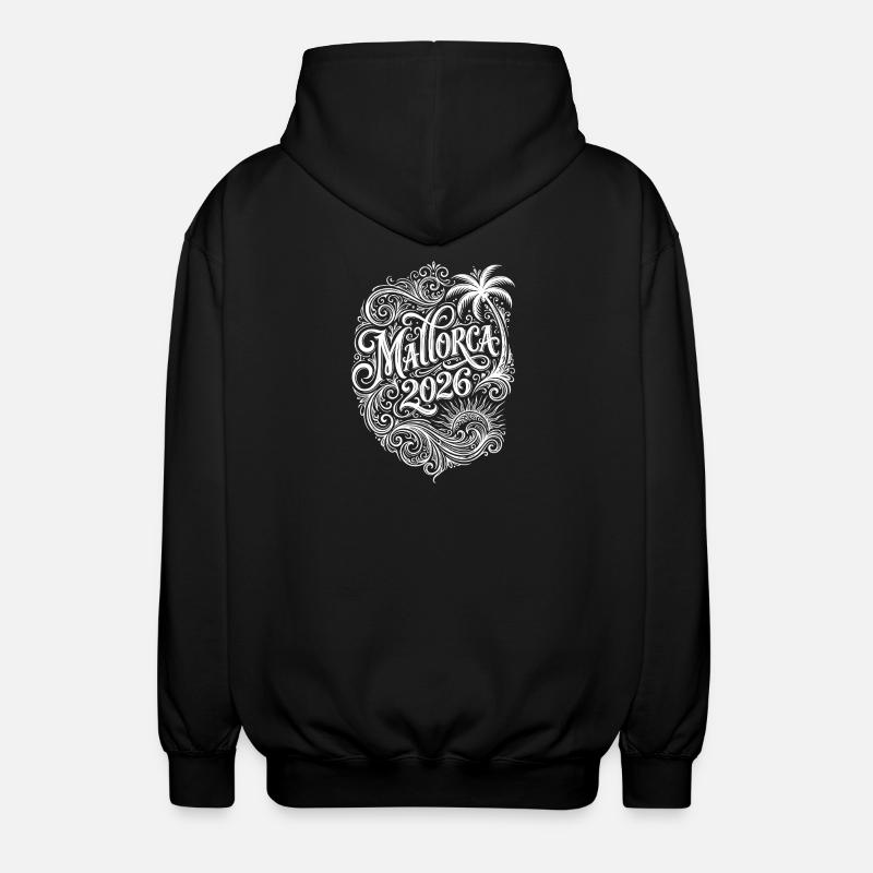 Mallorca 2026 Saying - Unisex Hooded Jacket - black
