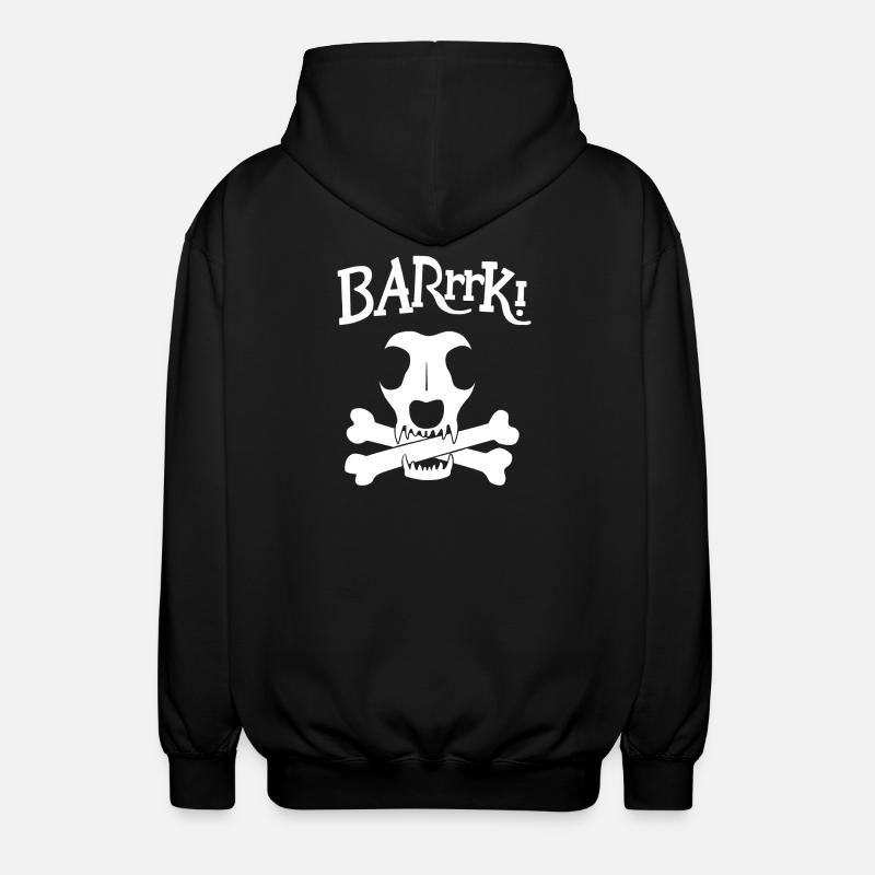 Logo du chien pirate - Veste à capuche unisexe - noir