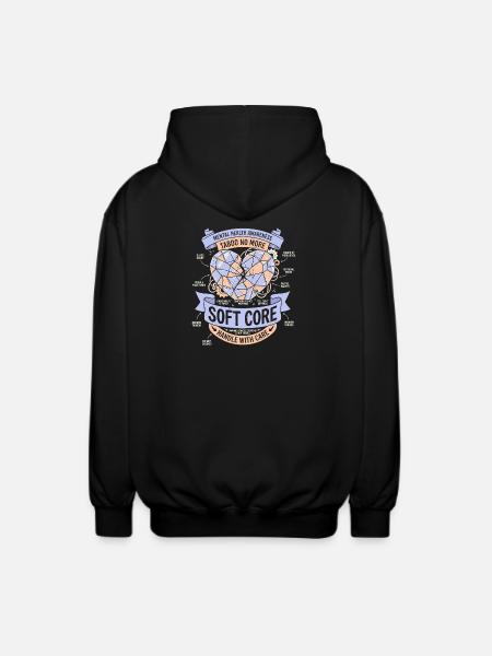 Handle with care - Unisex Hooded Jacket - black
