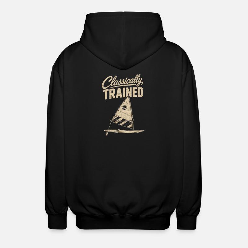 Classically Trained Sailor Tee - Unisex Hooded Jacket - black