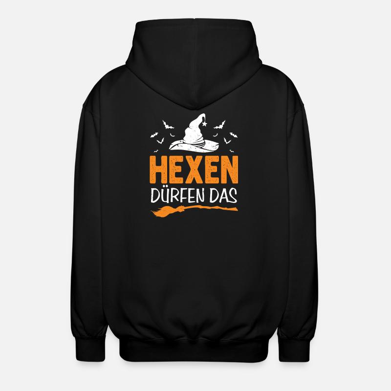 Hexen Dürfen Das Halloween  - Unisex Kapuzenjacke - Schwarz