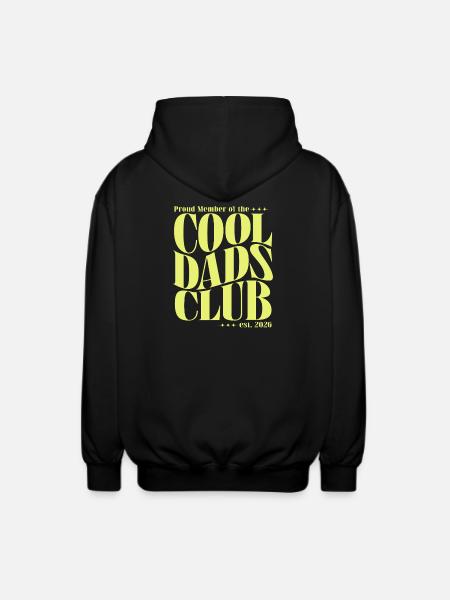Cool Dads Club - Dad-to-be 2026 Gift - Unisex Hooded Jacket - black