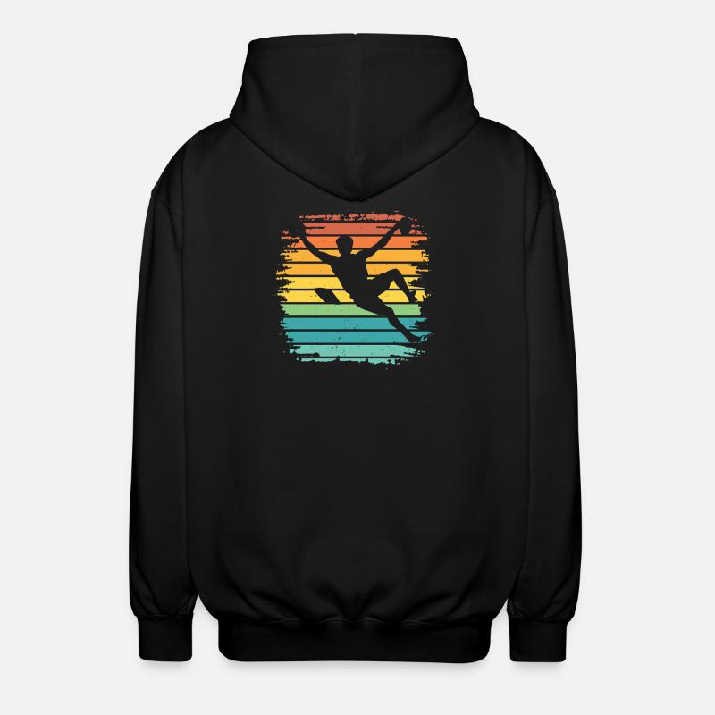 Boulderer Boulder Bouldering - Unisex Hooded Jacket - black