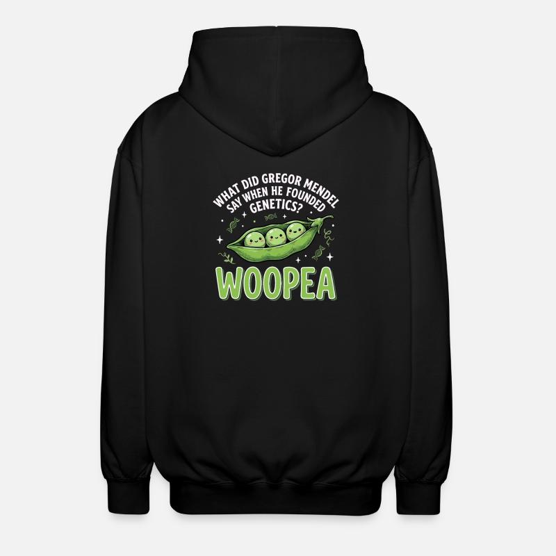 ErbsenGenetik Mendelwitz WOOPEA - Unisex Kapuzenjacke - Schwarz