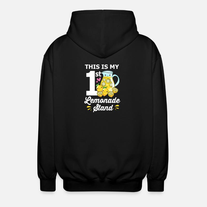 Limonade, stand de limonade, citron, citron - Veste à capuche unisexe - noir