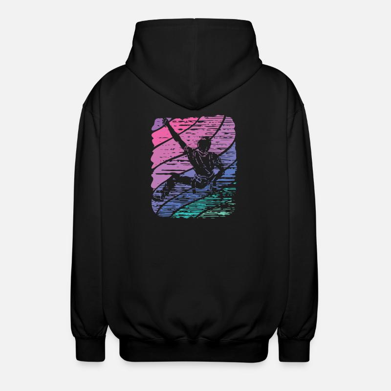 Boulderer Boulder Bouldering - Unisex Hooded Jacket - black
