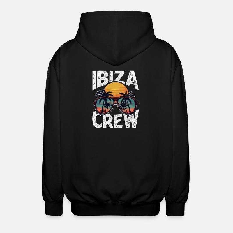 Ibiza Crew - Unisex Kapuzenjacke - Schwarz