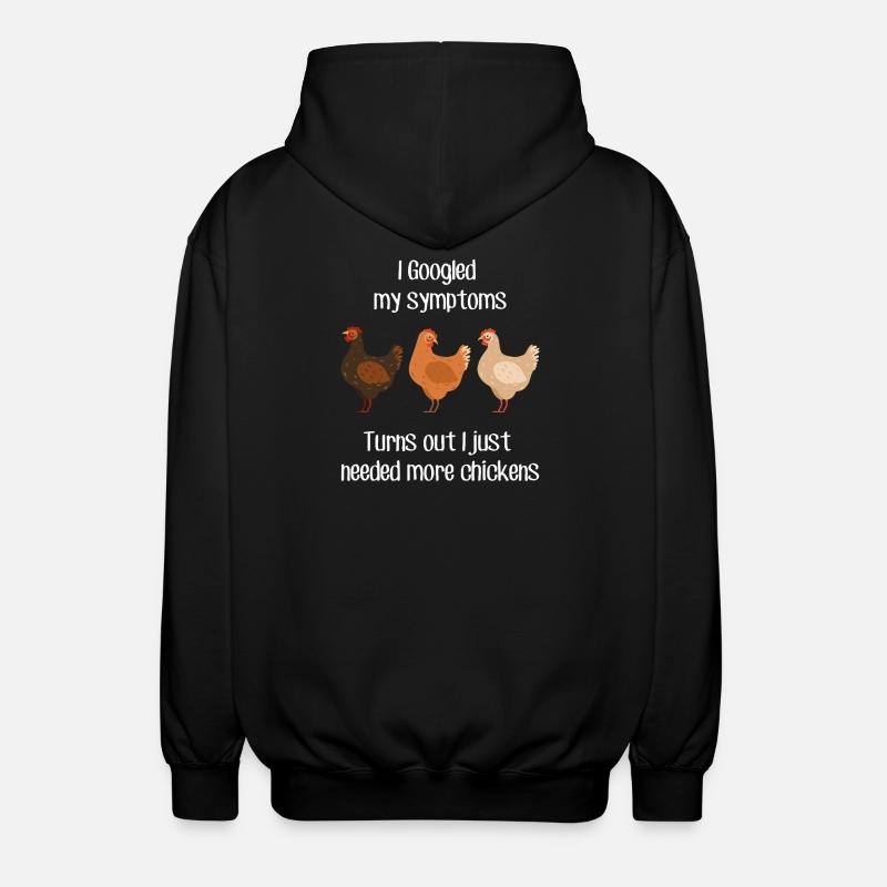 Poule qui parle - Veste à capuche unisexe - noir