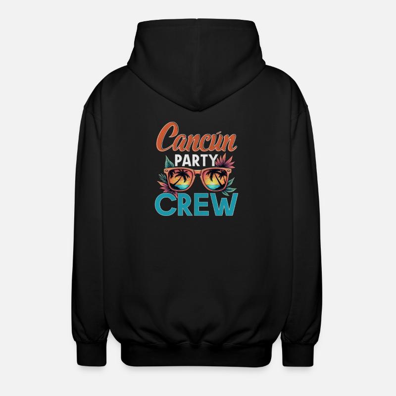 Cancun Crew - Unisex Hooded Jacket - black