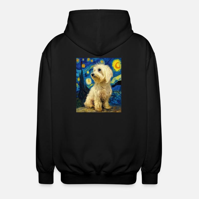 Havanese - Unisex Hooded Jacket - black