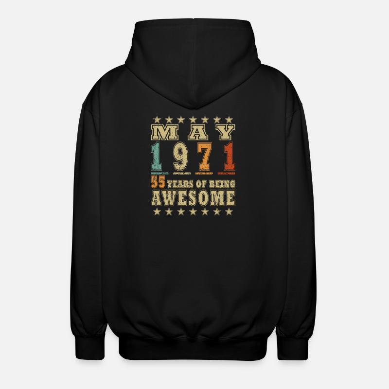 Mai 1971 – Mai 1971 - Unisex Kapuzenjacke - Schwarz