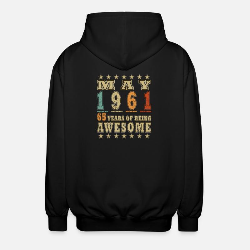 Légende de l’anniversaire de mai 1961 - Veste à capuche unisexe - noir