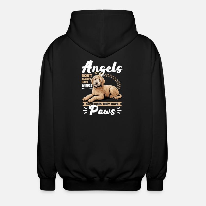 Race de chien Goldendoodle - Veste à capuche unisexe - noir