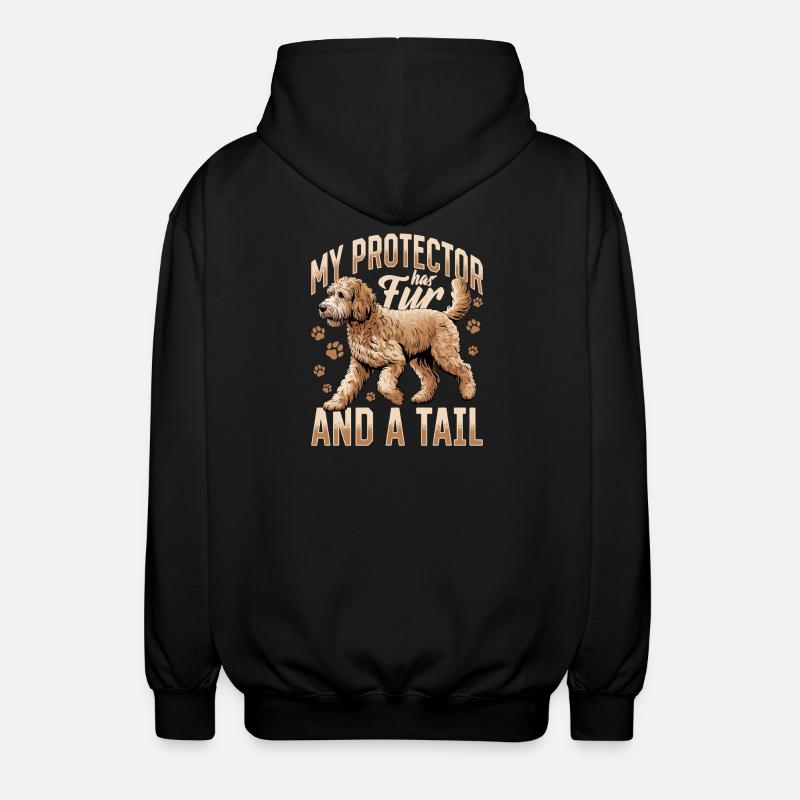 Race de chien Goldendoodle - Veste à capuche unisexe - noir