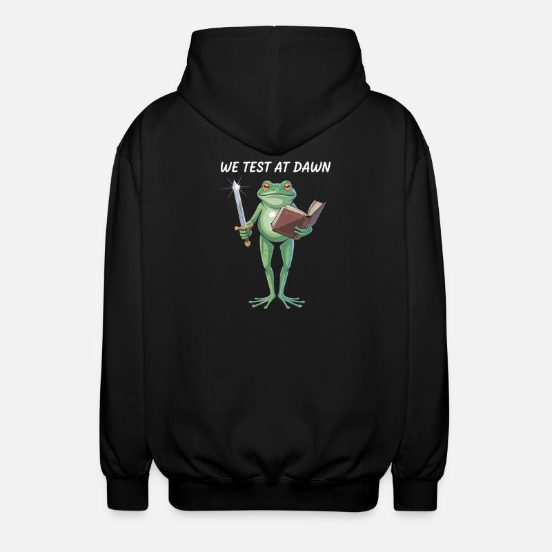 Dawn Test Frog Warrior - Unisex Hooded Jacket - black