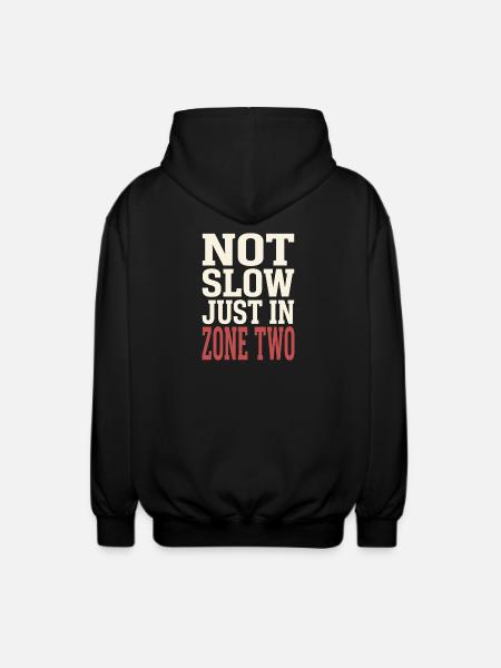Zone 2 Training Herzfrequenztraining Einfaches - Unisex Kapuzenjacke - Schwarz