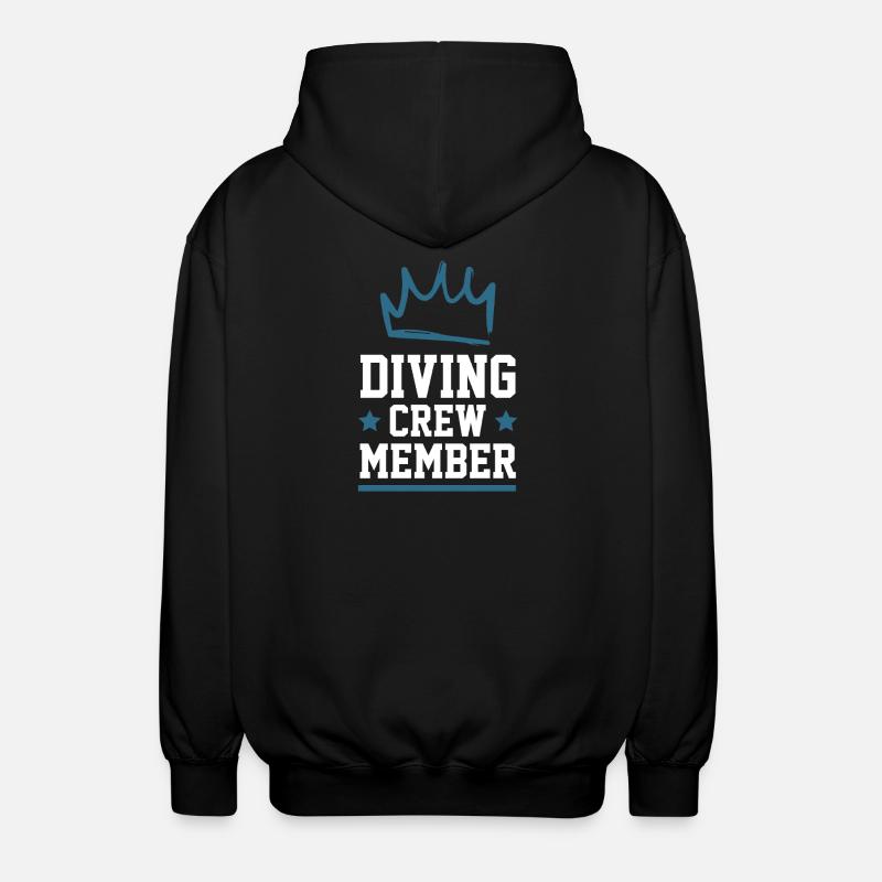 Diving Crew - Unisex Kapuzenjacke - Schwarz