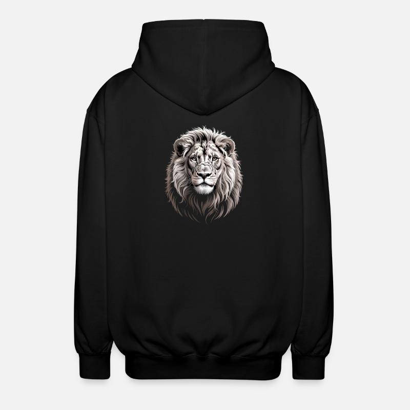 Lion - Veste à capuche unisexe - noir