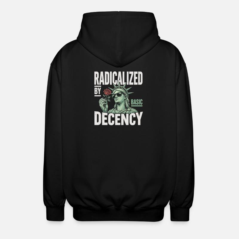 Radicalized by Decency Statue - Unisex Kapuzenjacke - Schwarz