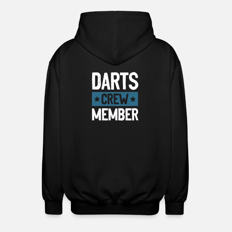 Darts Crew - Unisex Kapuzenjacke - Schwarz