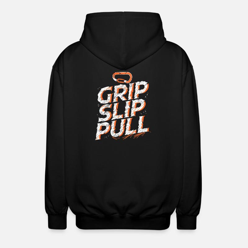 Grip Slip Pull Aventure Escalade - Veste à capuche unisexe - noir