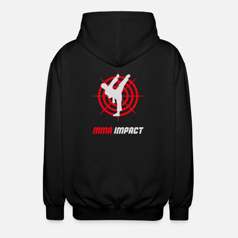 Emblème d’impact de combat MMA - Veste à capuche unisexe - noir